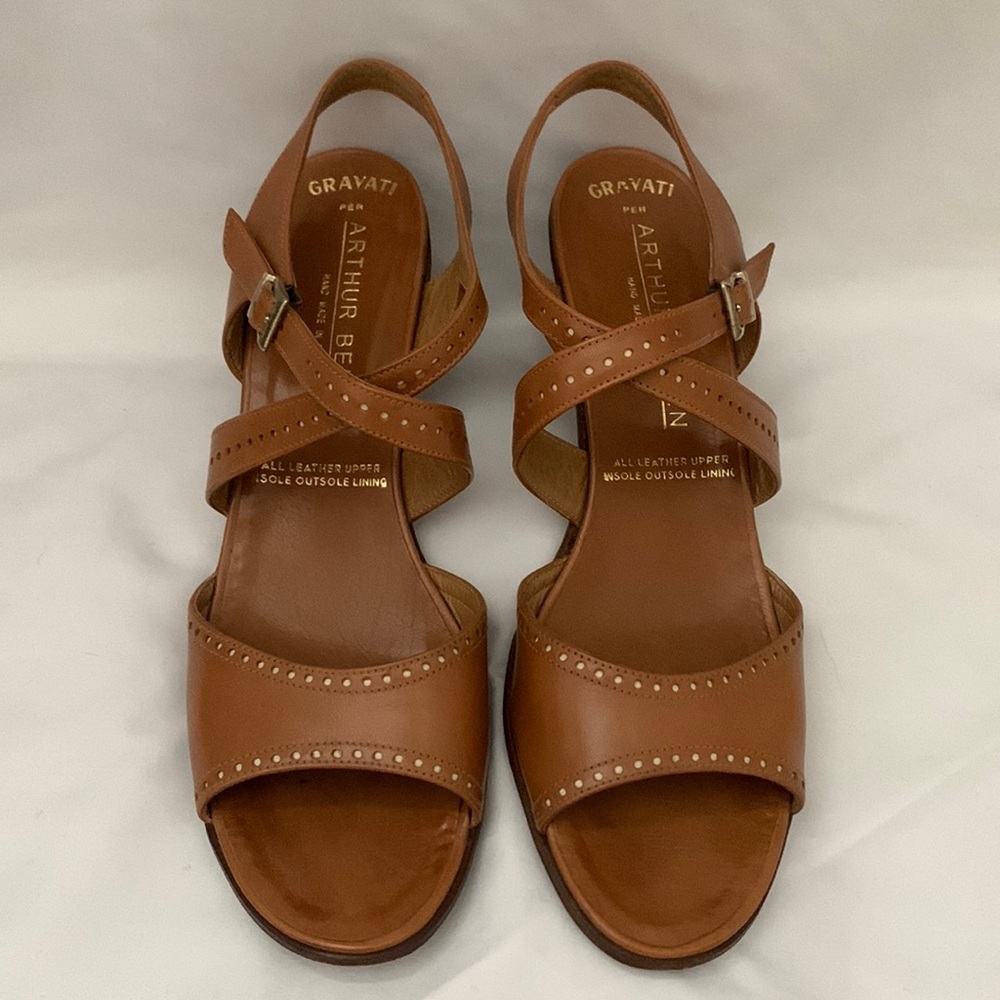 Gravati Per Arthur Beren Tan Heel Sandal